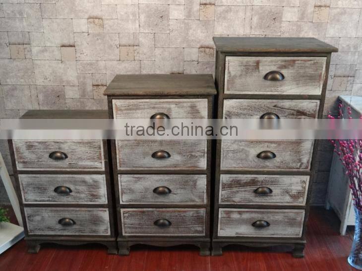 Antique fired wood with old times holder wooden cabinet