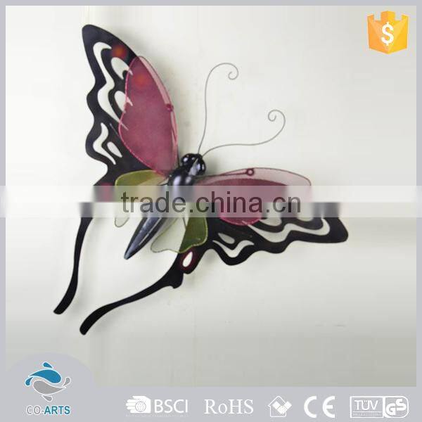 Newest arrival welcome design butterfly popular wrought iron wall decor