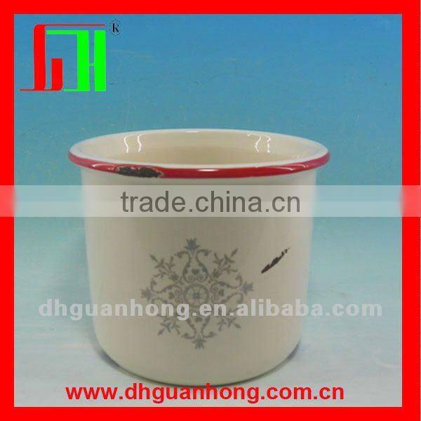 Hot sale enamel mug without handle