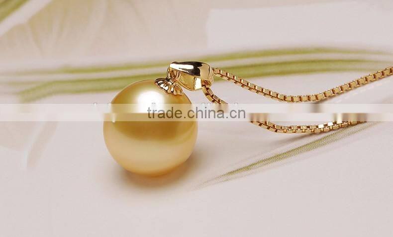 wholesale 10-11mm golden south sea pearl necklace price