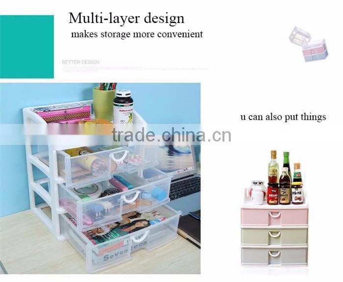 Two size of Macaron Plastic Desktop Drawer