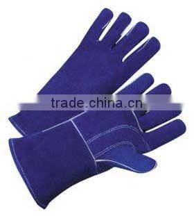 Grey cow split leather welding hand gloves ZM50-H