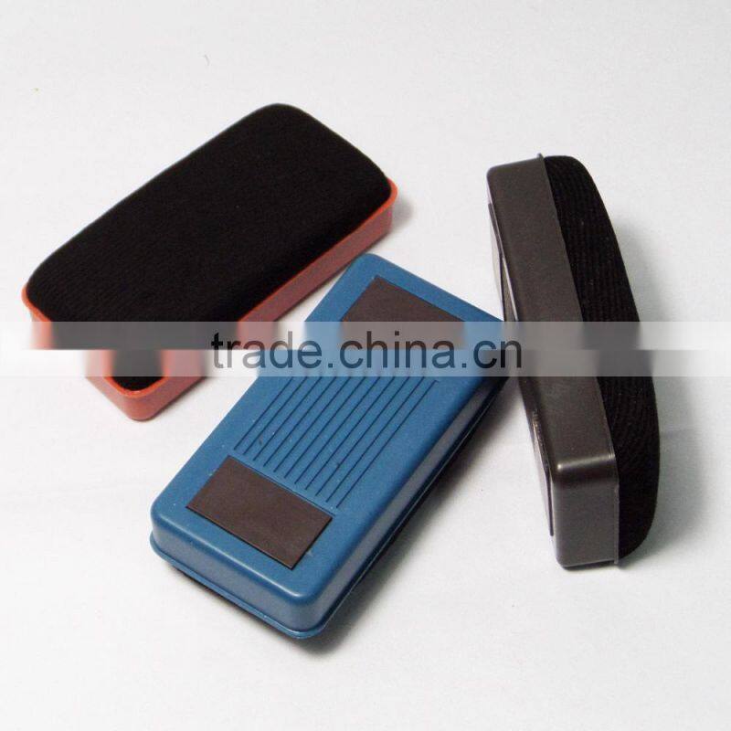 Cheap clean dry 10.5cm plastic magnetic board eraser