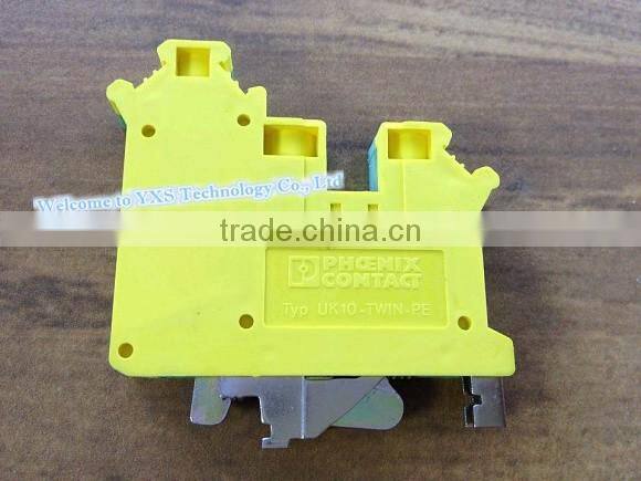 UK10-TWIN-PE Three-channel terminal An input double Out Ground terminal