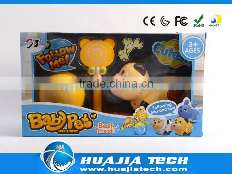 Intelligent Bear Pet following Stick and Ball