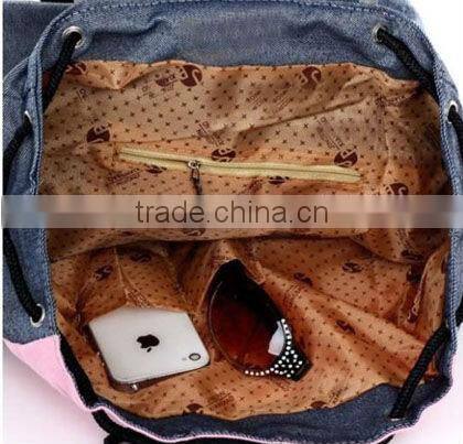 2013 newest lovely backpack for teen-ager girls with canvas