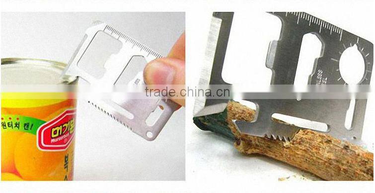 2016 New outdoor 15 in 1 Credit Card Multi Tool