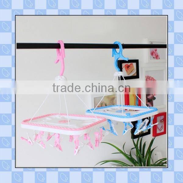 customized wholesale high quality plastic hanger baby size for socks/towels/high quality hanger