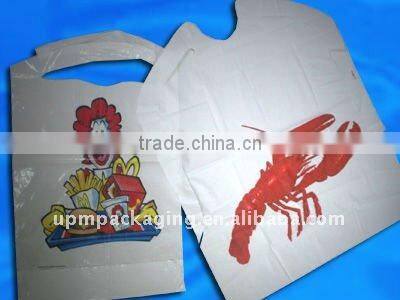 Degradable Plastic baby bibs with printing