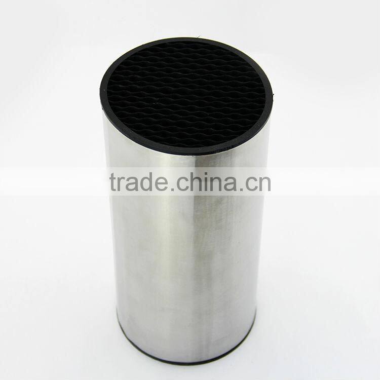 2014 new fashion knife display stand stainless steel kitchen ware 9.5inch knife holder