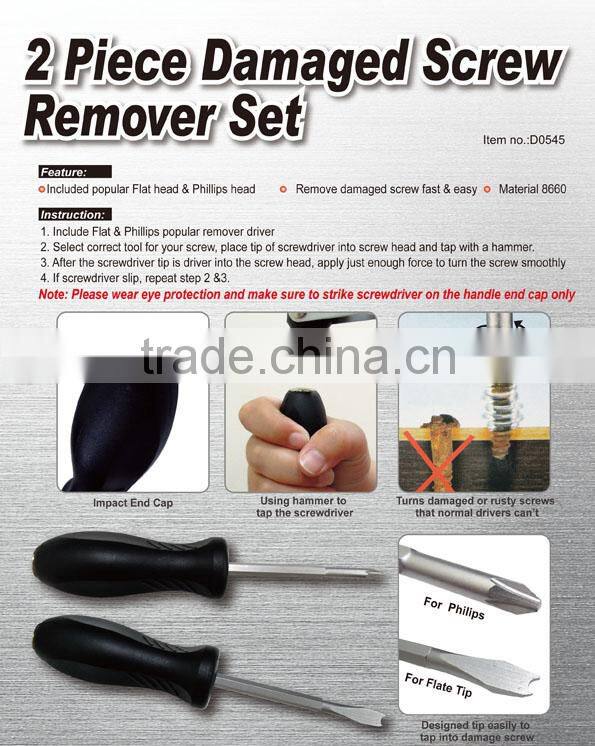 2 Piece Damaged Screw Remover Set