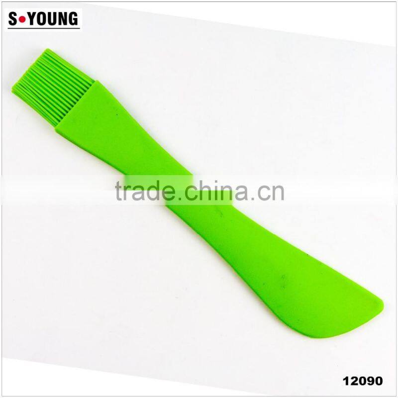 12090 2 in 1 Silicone Brush spatular / Pastry Brush / Silicone Baking Brush