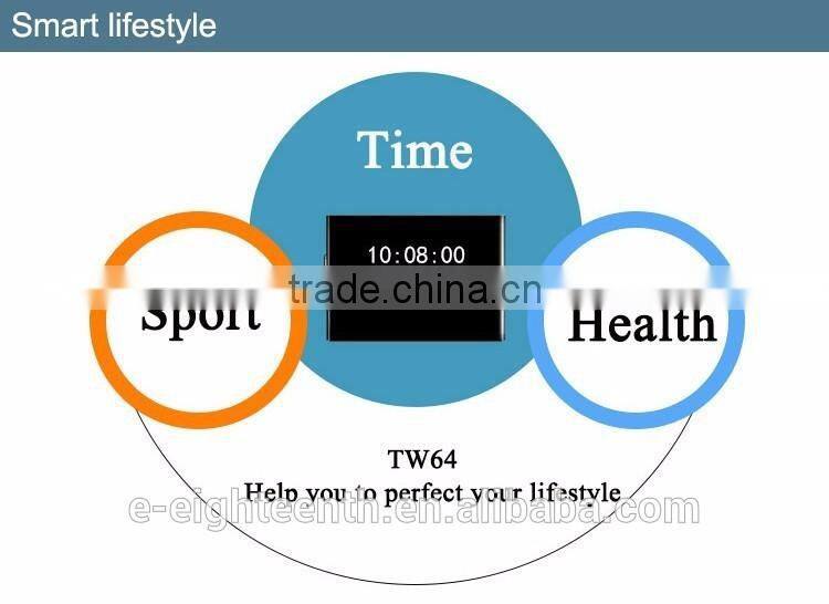 TW64 Smart Watch Fitness Tracker sports Pedometer Bluetooth Bracelet Waterproof Watch