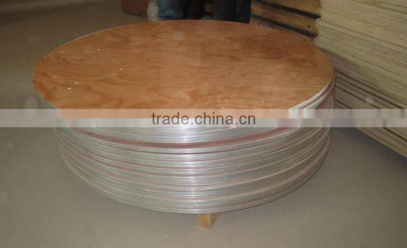 Used Plywood Round Folding Tables For Sale