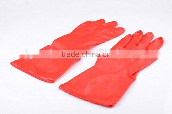 Red Nitrile Washing Up Household Rubber Gloves