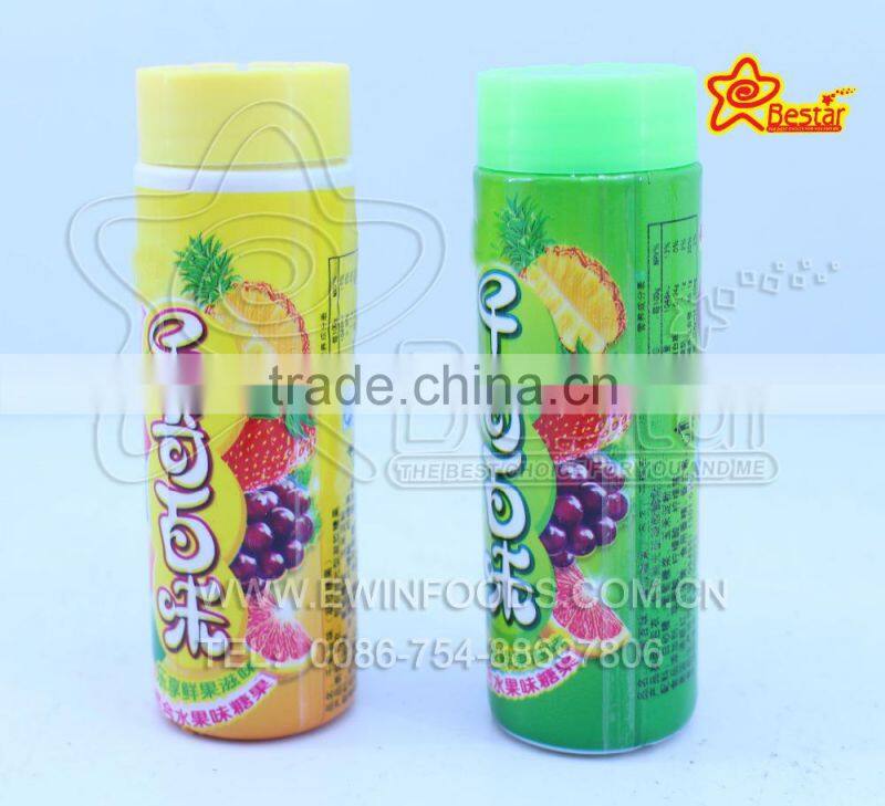 Multi Fruit Bottle Packing Soft Chewing Candy