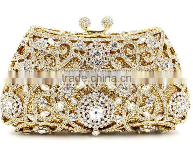 luxurious crystal evening bag