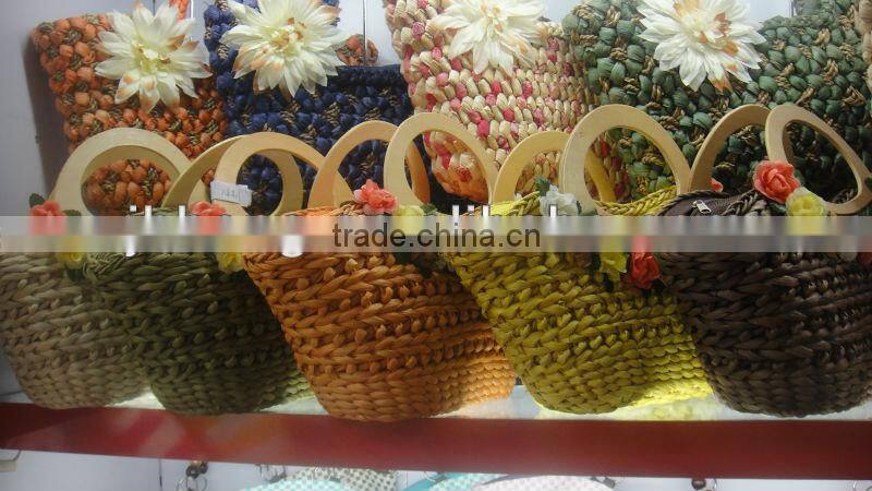 fashion Color woven bag/Pastoral style wholesale