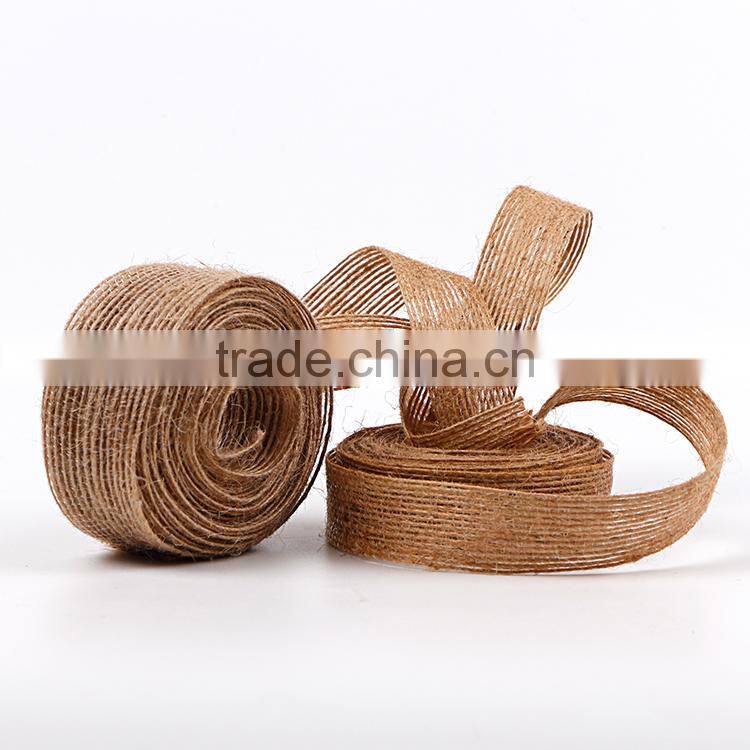 New Design Jute Burlap Ribbon Bows for Christmas Decorative