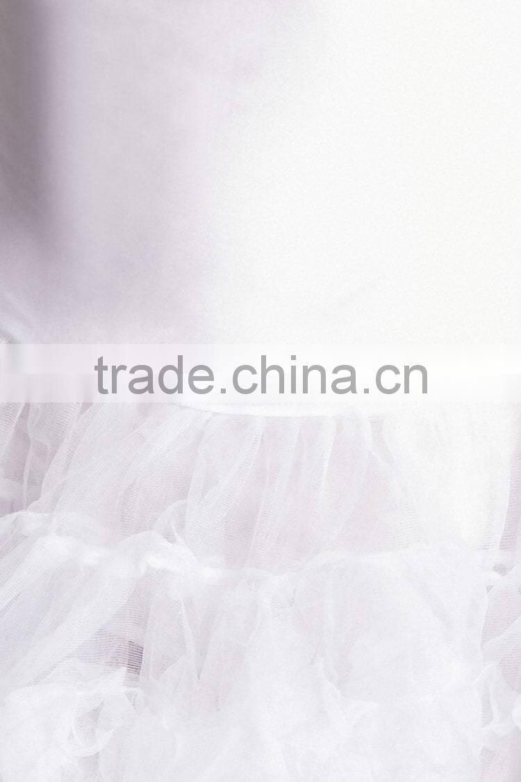 Clothing fashion White mini tulle ruffled tutu skirt Ruffled Tulle Petticoat Dress