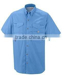 Men's short sleeve outdoor fishing shirt