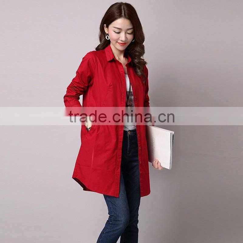 Wholesale lady blouse & top women long sleeve fashion design lady blouse