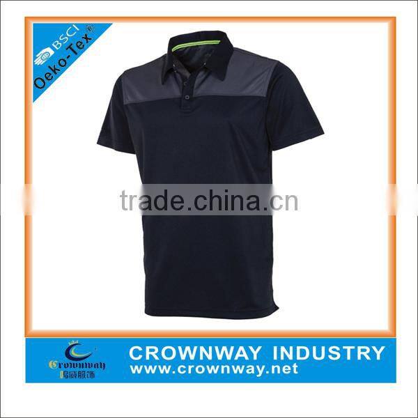 100% polyester golf polo shirt for men in two color