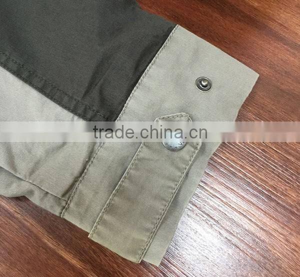 factory 100% cotton contrast color jacket stock