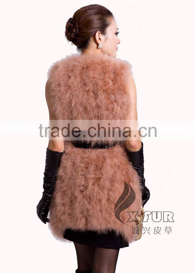 CX-G-B-137B 2017 New Design China Wholesale Womens Real Fur Vest
