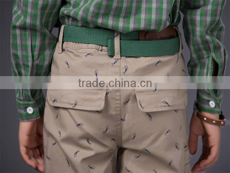 boys fashion trousers boys casual trousers 100% cotton kids trousers