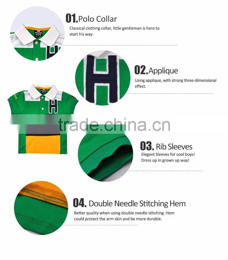 New Summer Clothes 3-24 Months Pique Absorb Sweat Baby Boy Polo Shirts