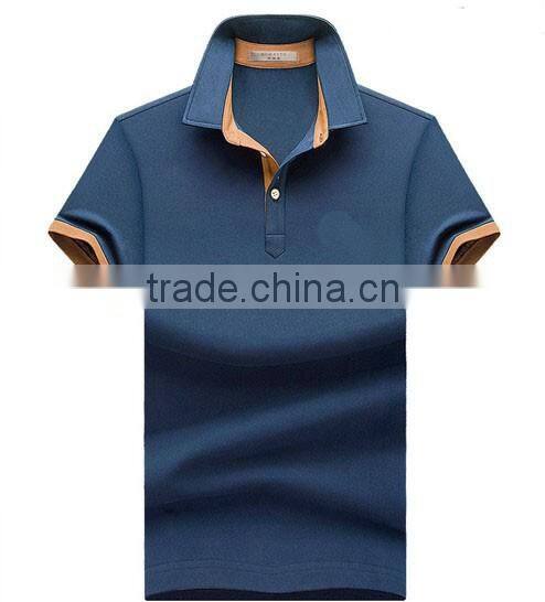 Professional wholesale high quality 2017 new style custom men short sleeve Polo shirt cotton