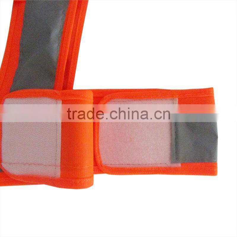 Wholesale Warning V-Shaped Polyester Reflective Safety Vest Made in China