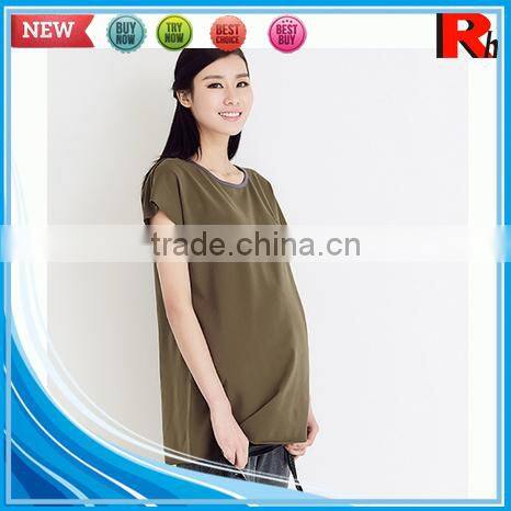 Alibaba china 100% soft plain custom wholesale maternity clothes from manufacturers