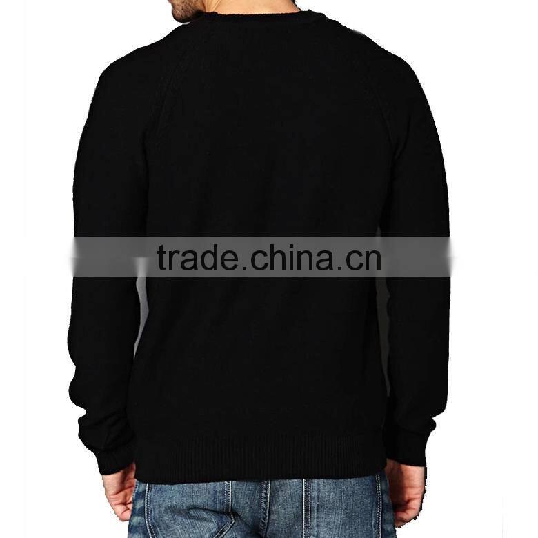 100% cotton crew neck pullover custom pattern design mens cable knit sweater