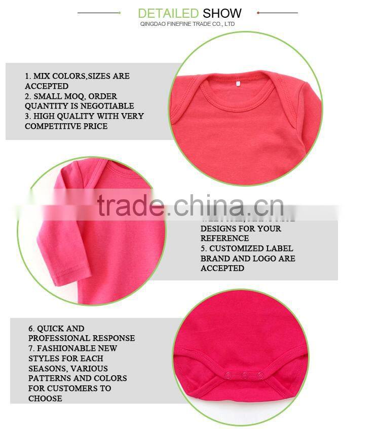 Customize Baby Clothes Long-Sleeved Distinctive Print Baby Romper