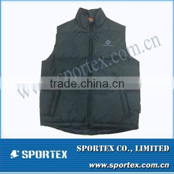 Warm men padded vest jacket