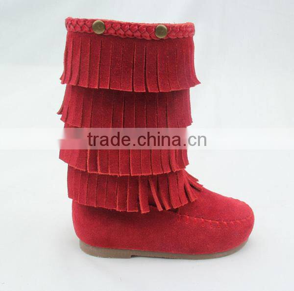 wholesale toddler girls italian leather moccasins shoes boot