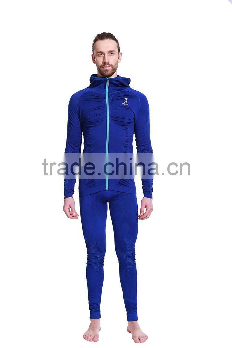 Seamless splicing fleece sweatshirts fabric fashion sweatshirt for men