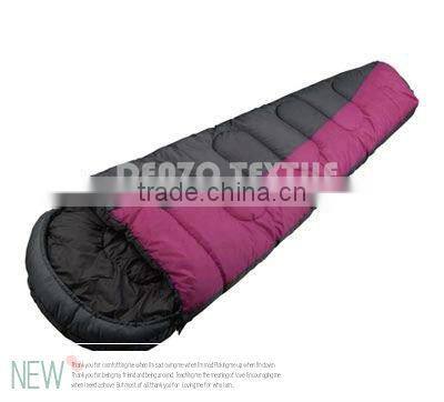 outdoor and camping Mummy sleeping bag 100% polyester