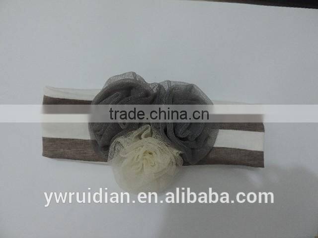 kids thanksgiving headband baby girl lace flower cotton elastic pakistani hairband wholesale autumn clothes winter clothing sets