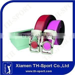 high quality leather golf ball marker belt