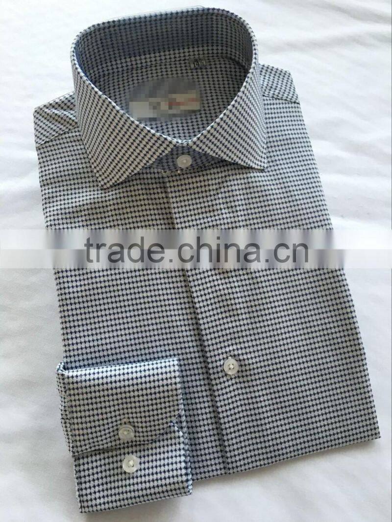 2017 Spring New cutaway collar floral casual shirts