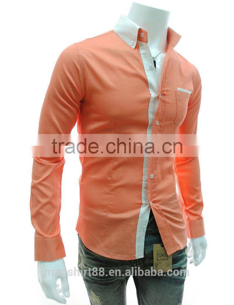 Hot Fashion Mens Slim Fit Long sleeve Casual Shirts