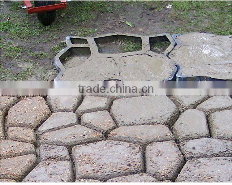 Popular Garden path plastic concrete pavement mould DIY garden tools for making a pathway pavement pattern maker