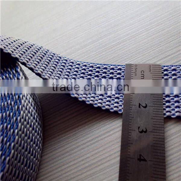 Custom polypropylene webbing for apparel and bag accessory
