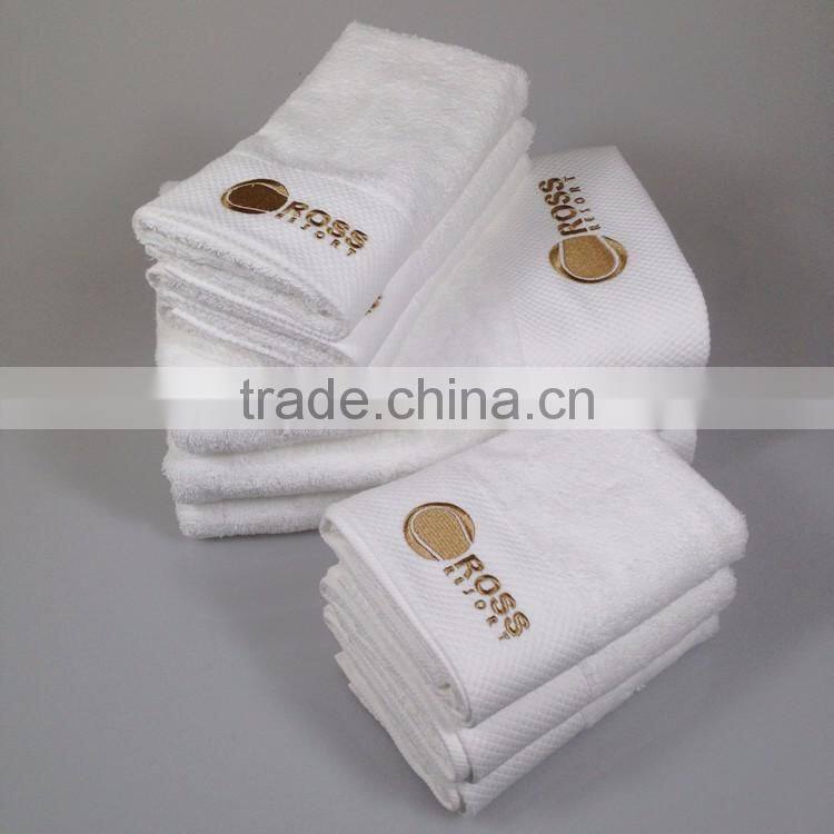cotton large size hotel hand bath face towel set