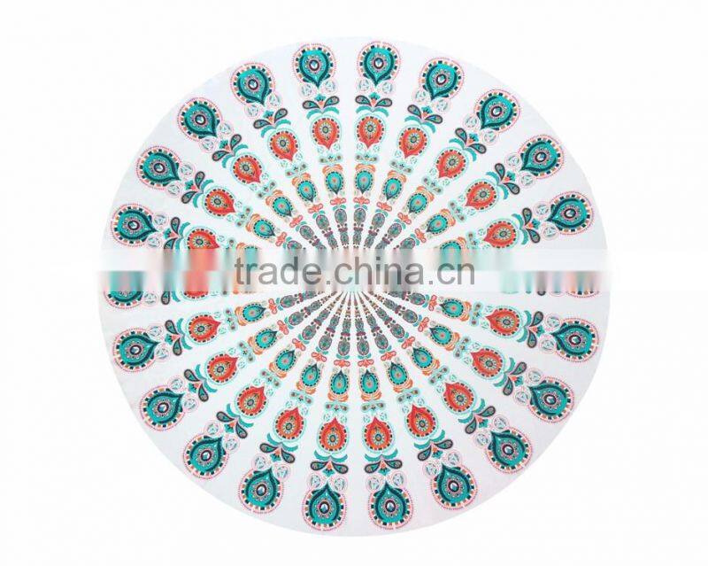 Monogrammed Lilly Pulitzer Inspired Circle Beach Blankets M7061601