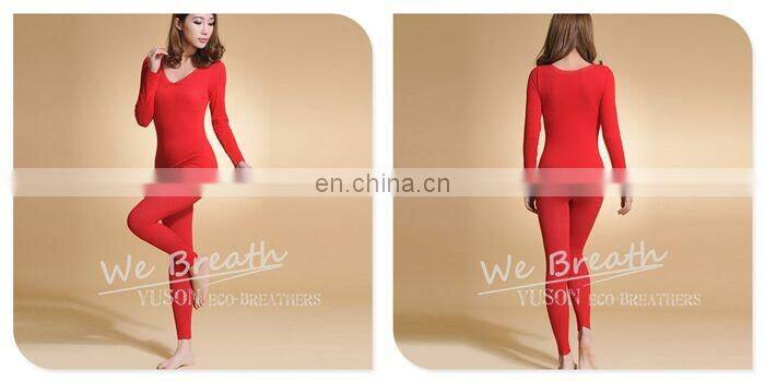 Ladies' seamless bamboo fiber close fitted underwear small knitting dots