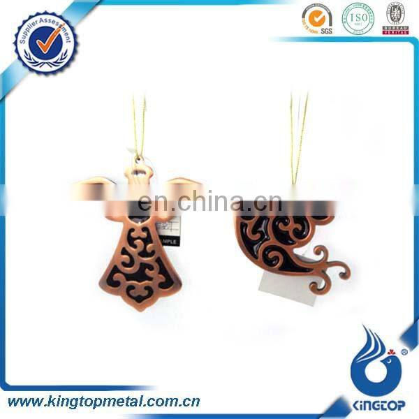 snowflake metal christmas ornament with string